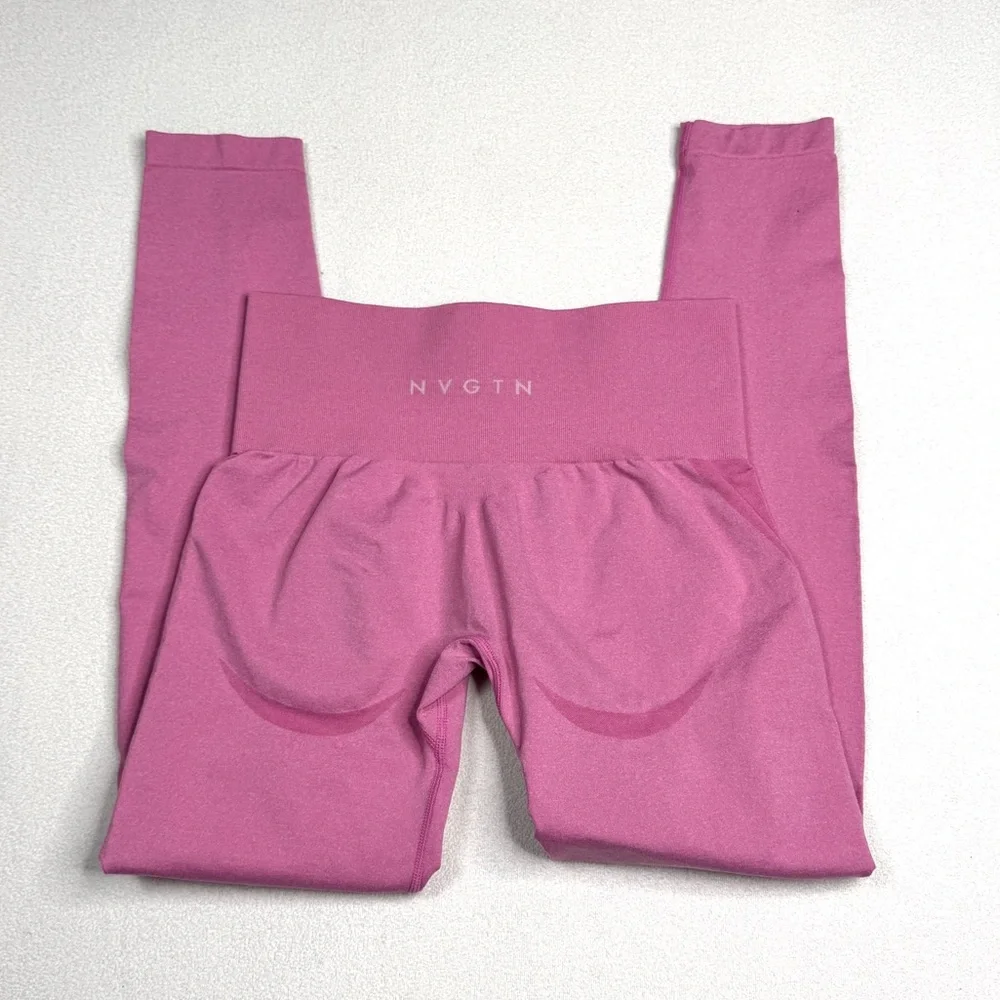 NVGTN Bubble Gum Pink Contour Seamless Leggings💕💗 - Picture 3 of 12